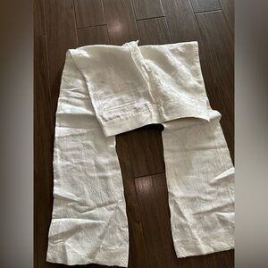 Zara flowers print texture full length limited edition pants